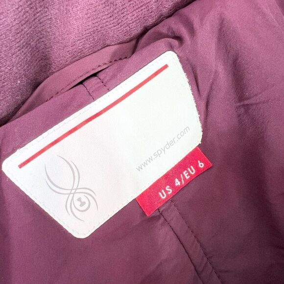 Spyder Ski Snow Pants Womens 4 Amour Purple Fini 564032 Insulated Pockets - Picture 4 of 16